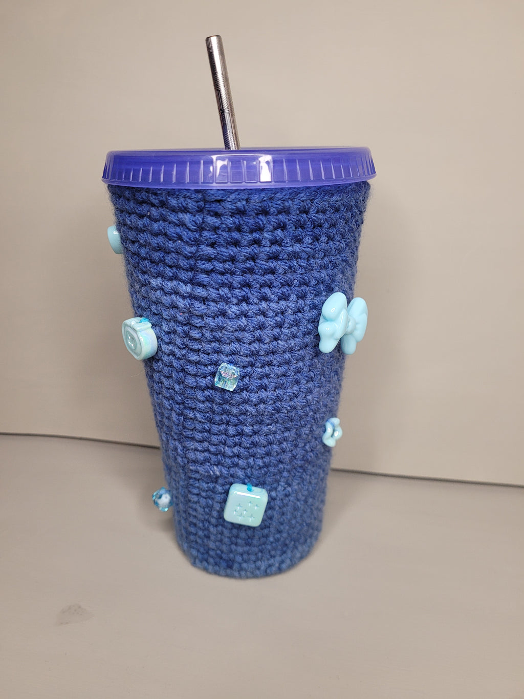 Handmade Crochet Charm Cup Coozies