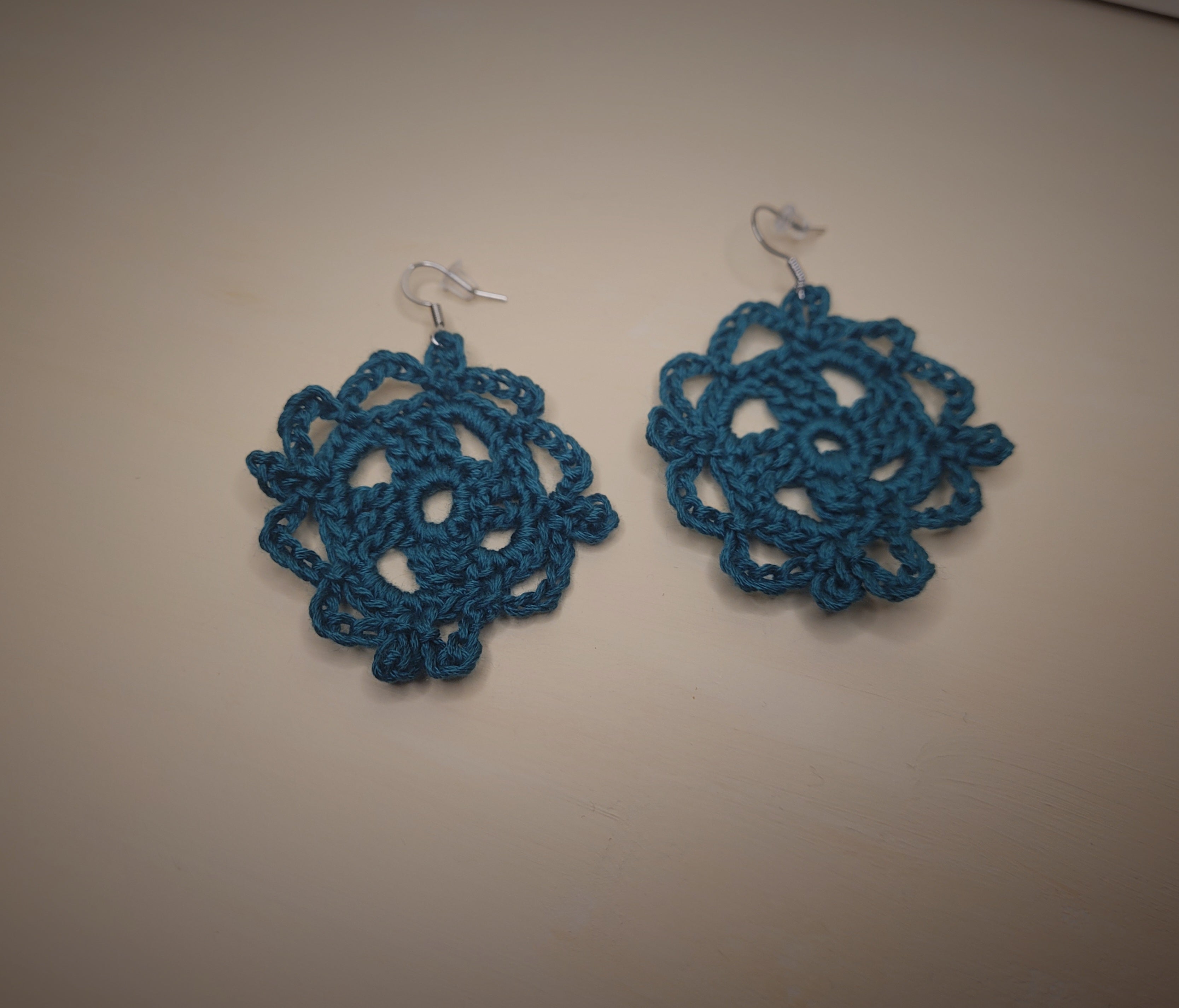 Handmade Crochet Dangling Earrings