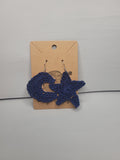 Handmade Crochet Moon & Star Earrings