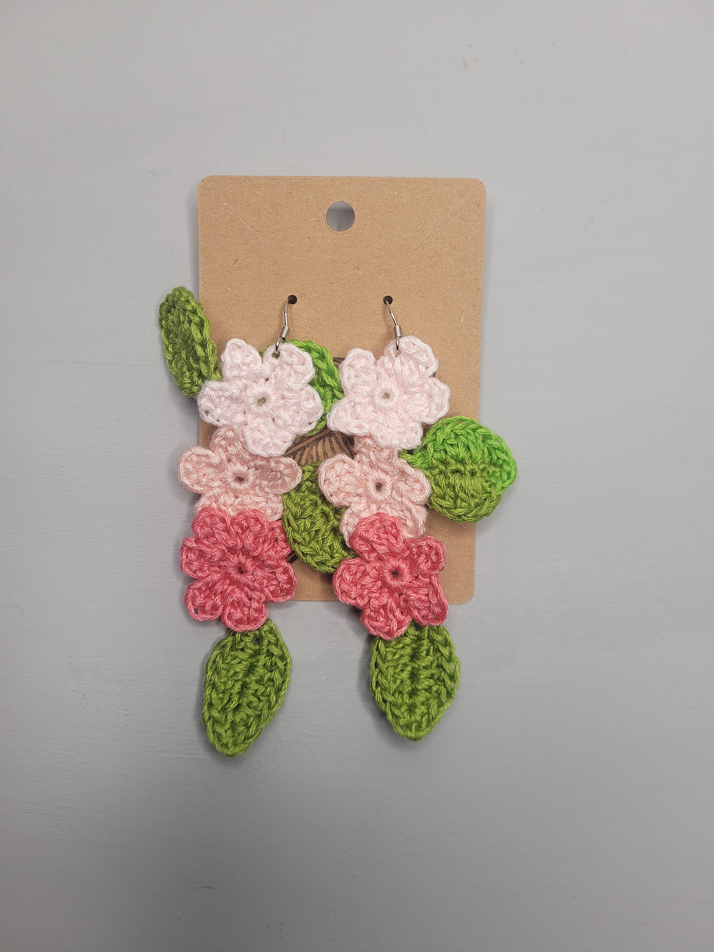 Handmade Crochet Flower Earrings