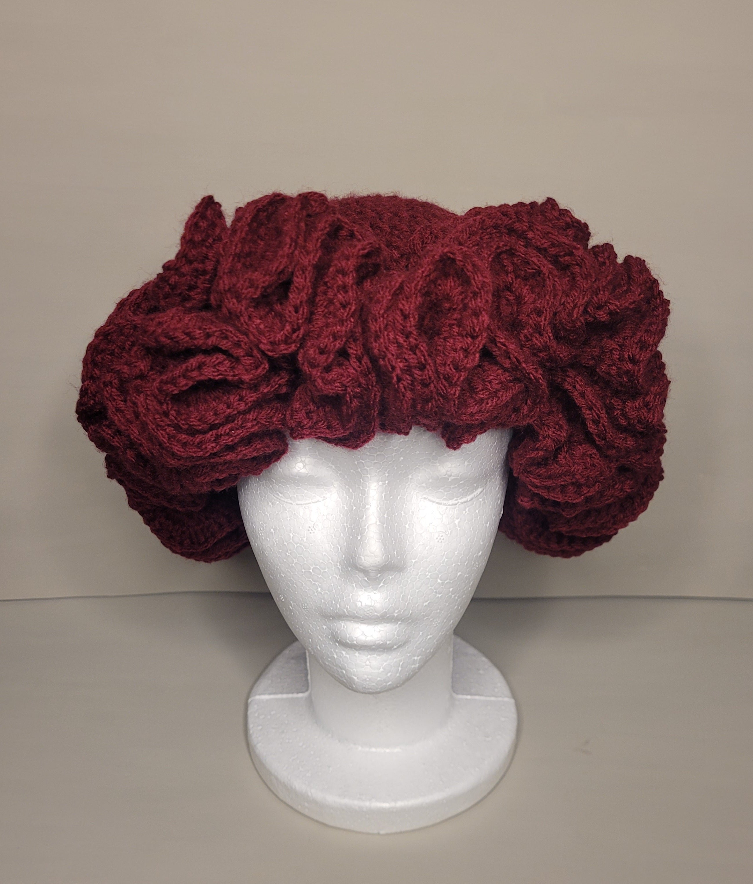 Handmade Crochet Ruffle Hat
