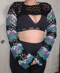 Handmade Crochet Long Sleeve Crop Top