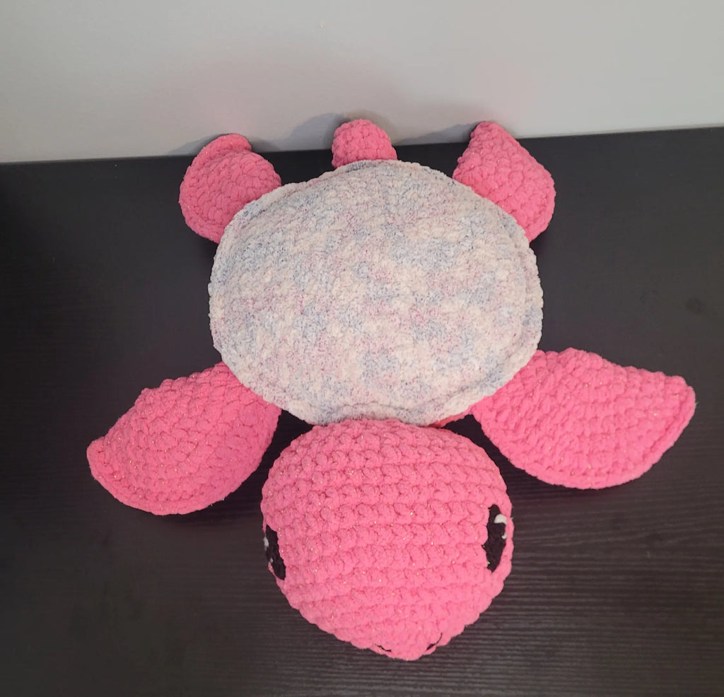 Large Handmade Crochet Sea Turtle