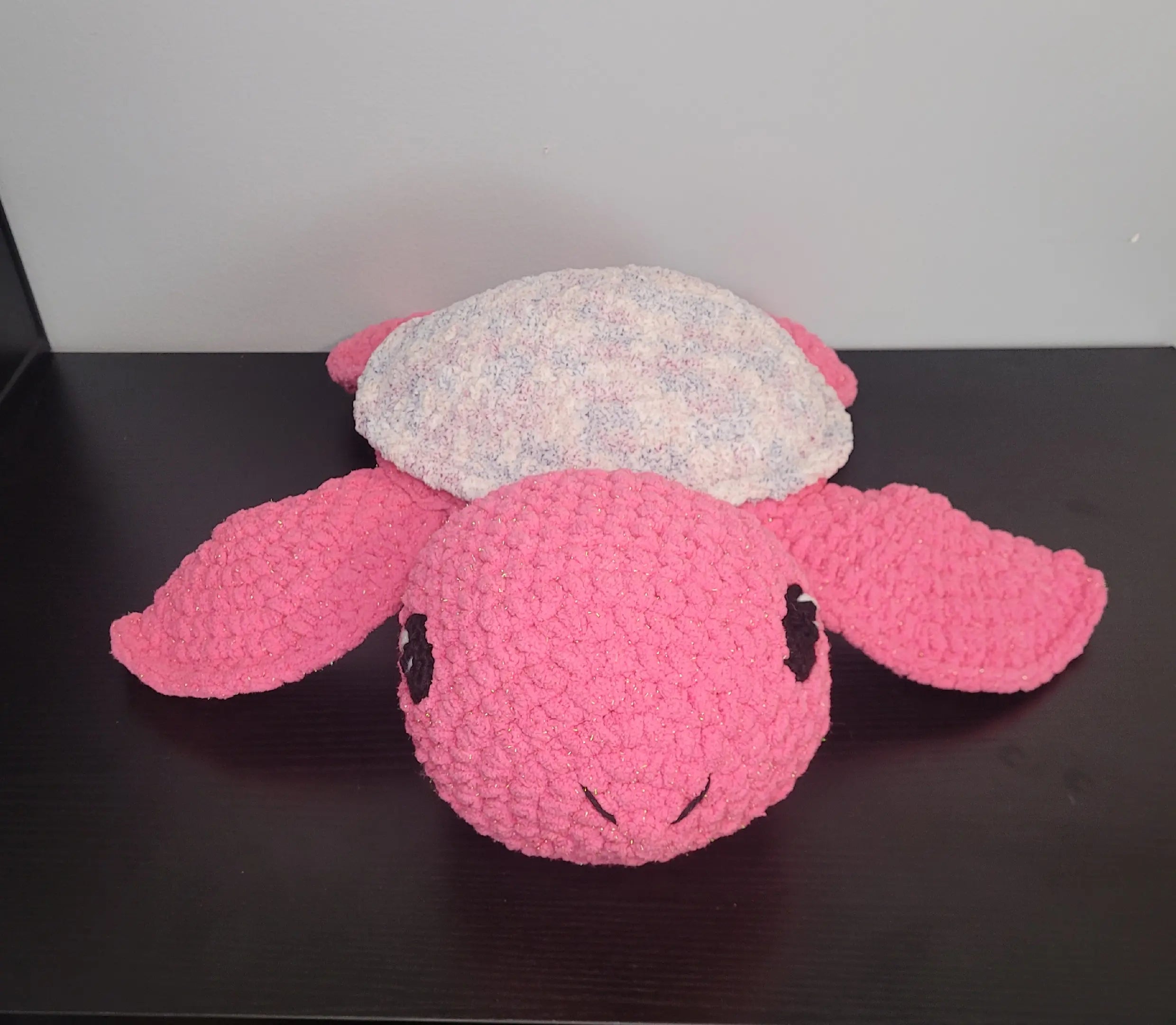 Large Handmade Crochet Sea Turtle