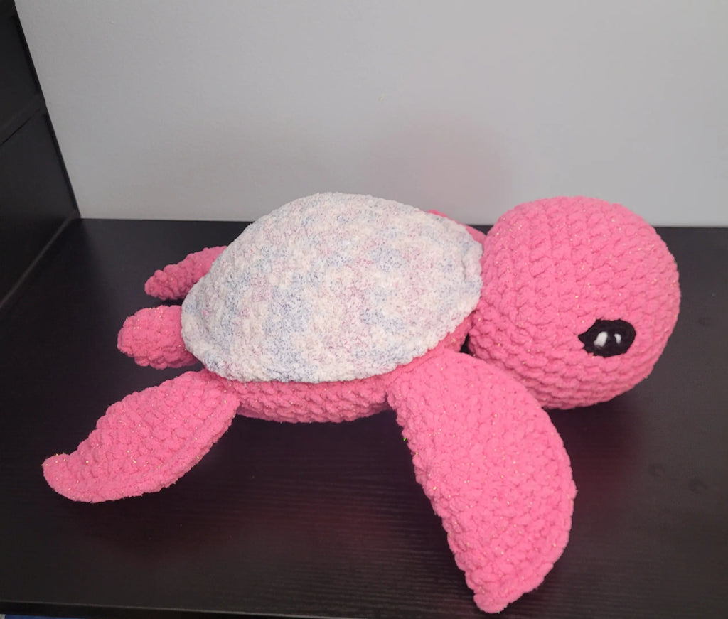 Large Handmade Crochet Sea Turtle