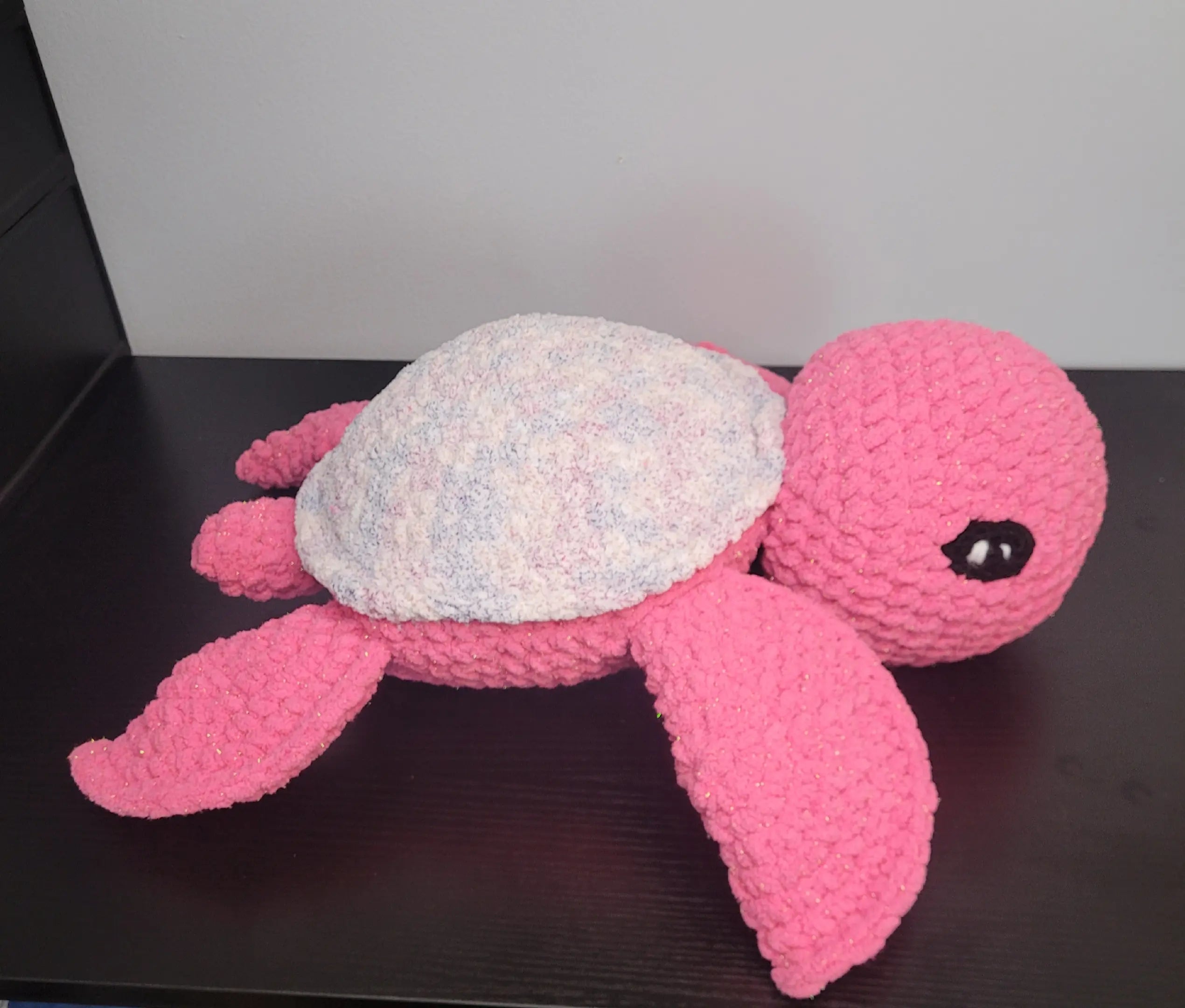 Large Handmade Crochet Sea Turtle
