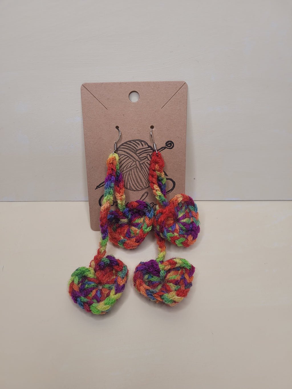 Handmade Crochet Pride Earrings