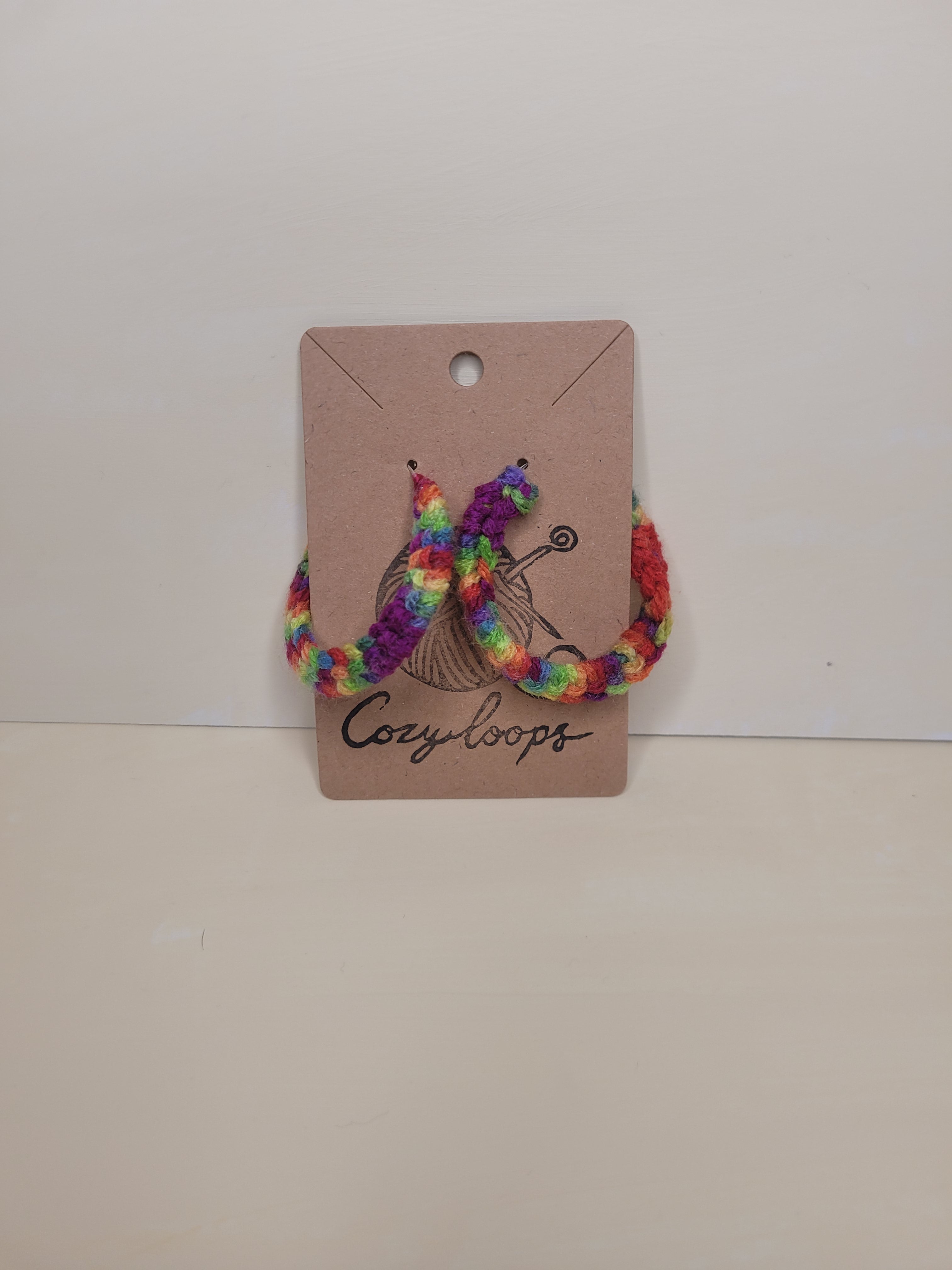 Handmade Crochet Pride Earrings
