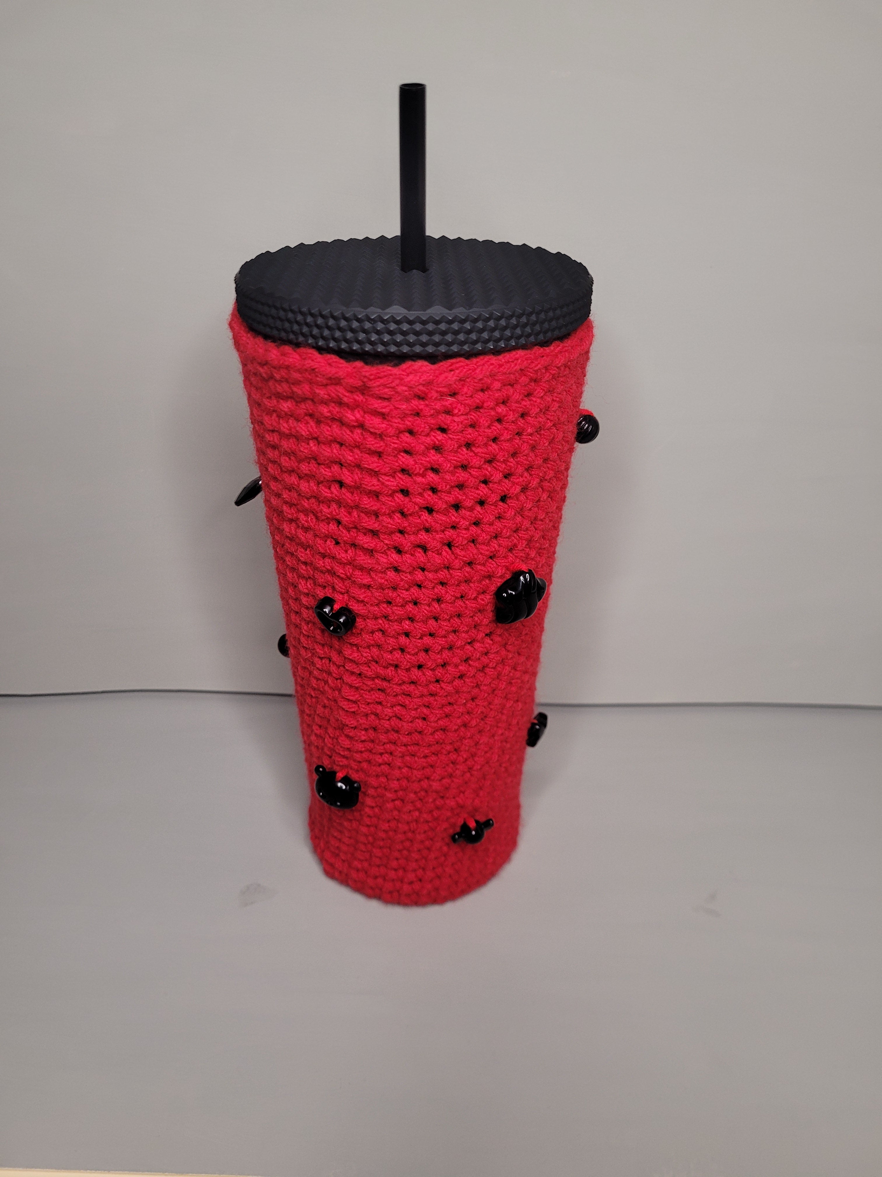 Handmade Crochet Charm Cup Coozies