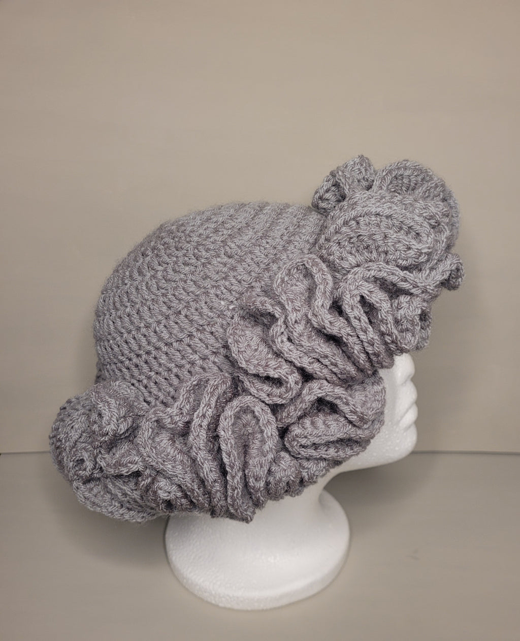 Handmade Crochet Ruffle Hat