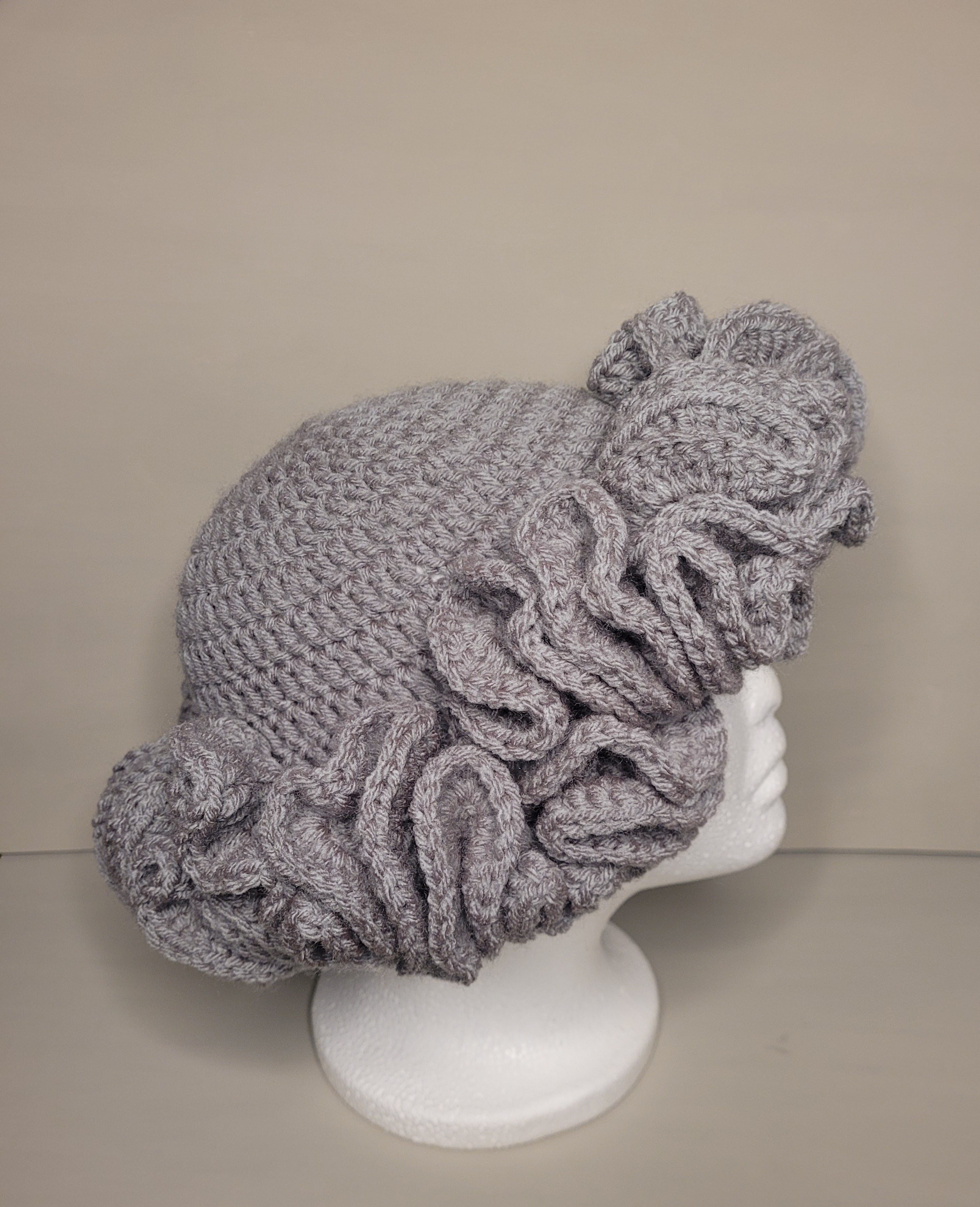 Handmade Crochet Ruffle Hat