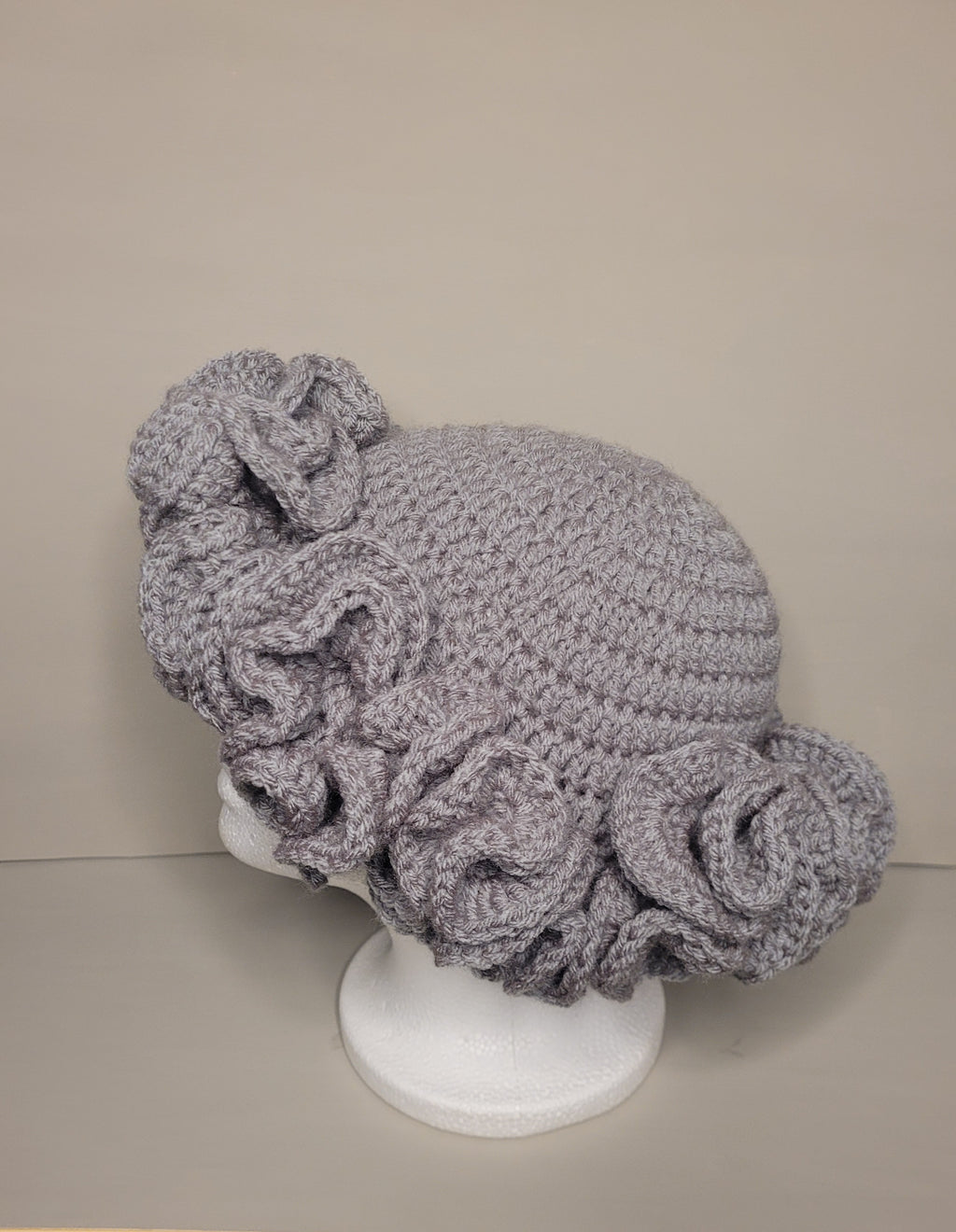 Handmade Crochet Ruffle Hat