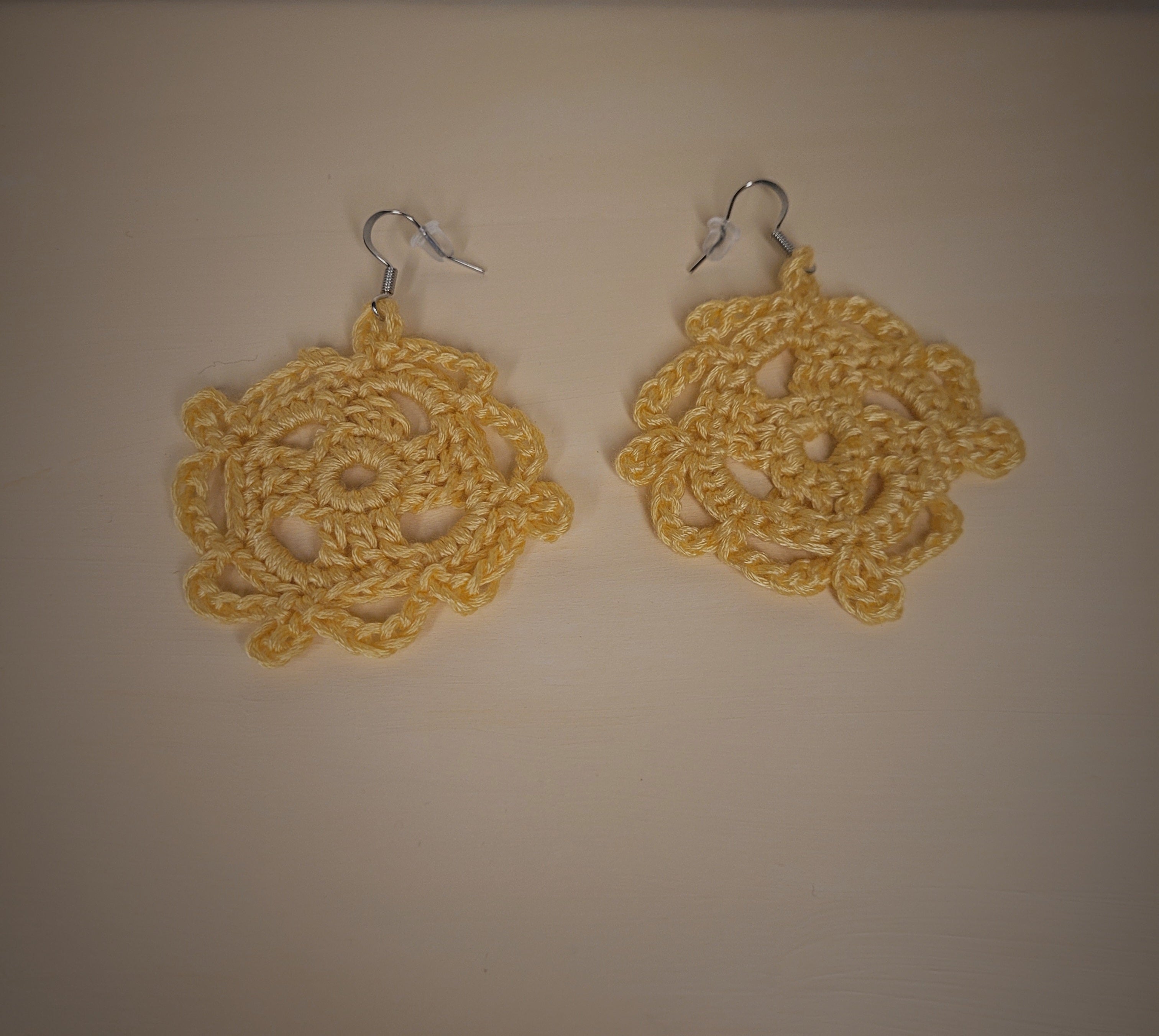 Handmade Crochet Dangling Earrings