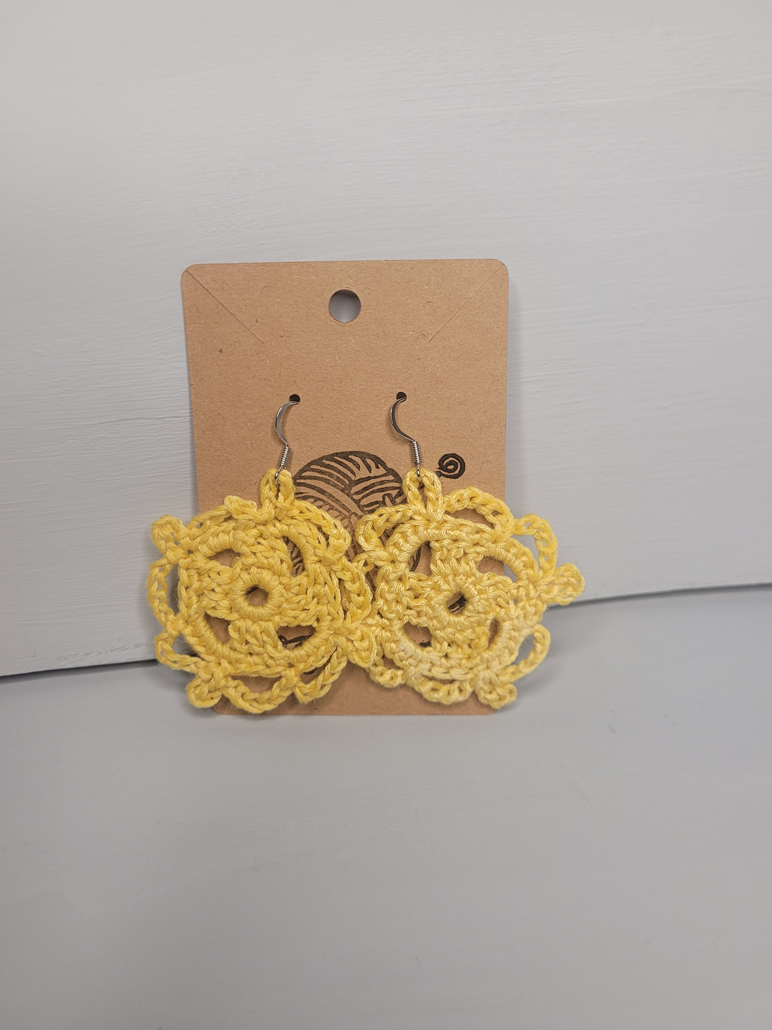 Handmade Crochet Dangling Earrings